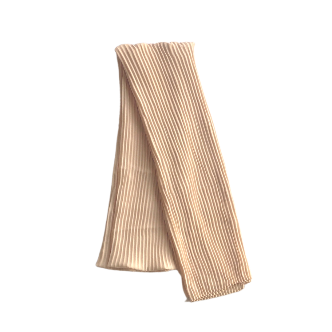 Pleated Chiffon Hijab | Pound Cake