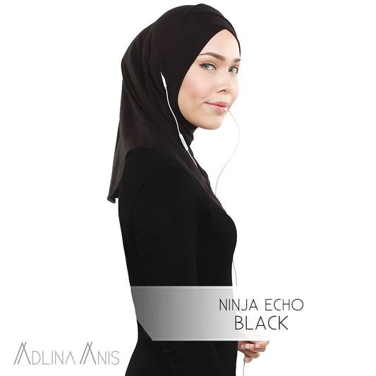 Ninja Echo - Black - Hijabs - Adlina Anis - Third Culture Boutique