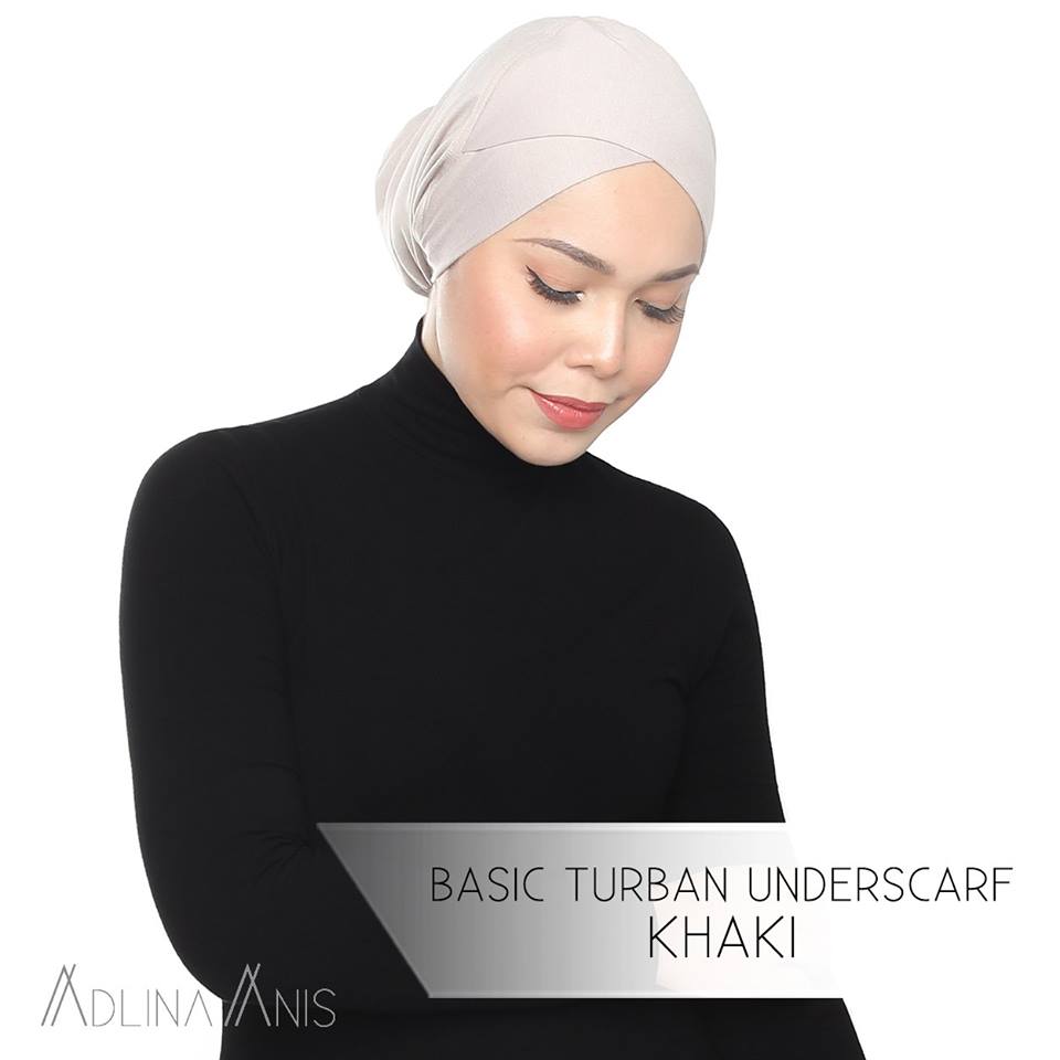 Basic Turban Underscarf - Khaki - underscarves - Adlina Anis - Third Culture Boutique