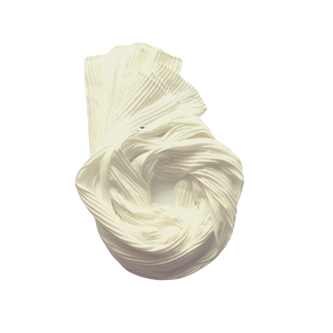 Pleated Chiffon Hijab | Pearl