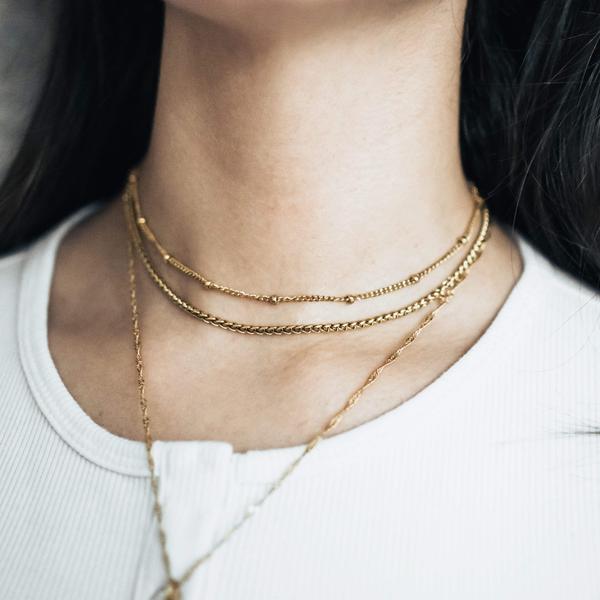 DOTTED CHAIN CHOKER