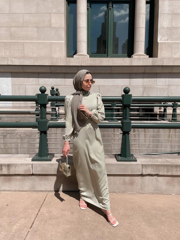 Natalia Luxe Maxi Gown - Mint