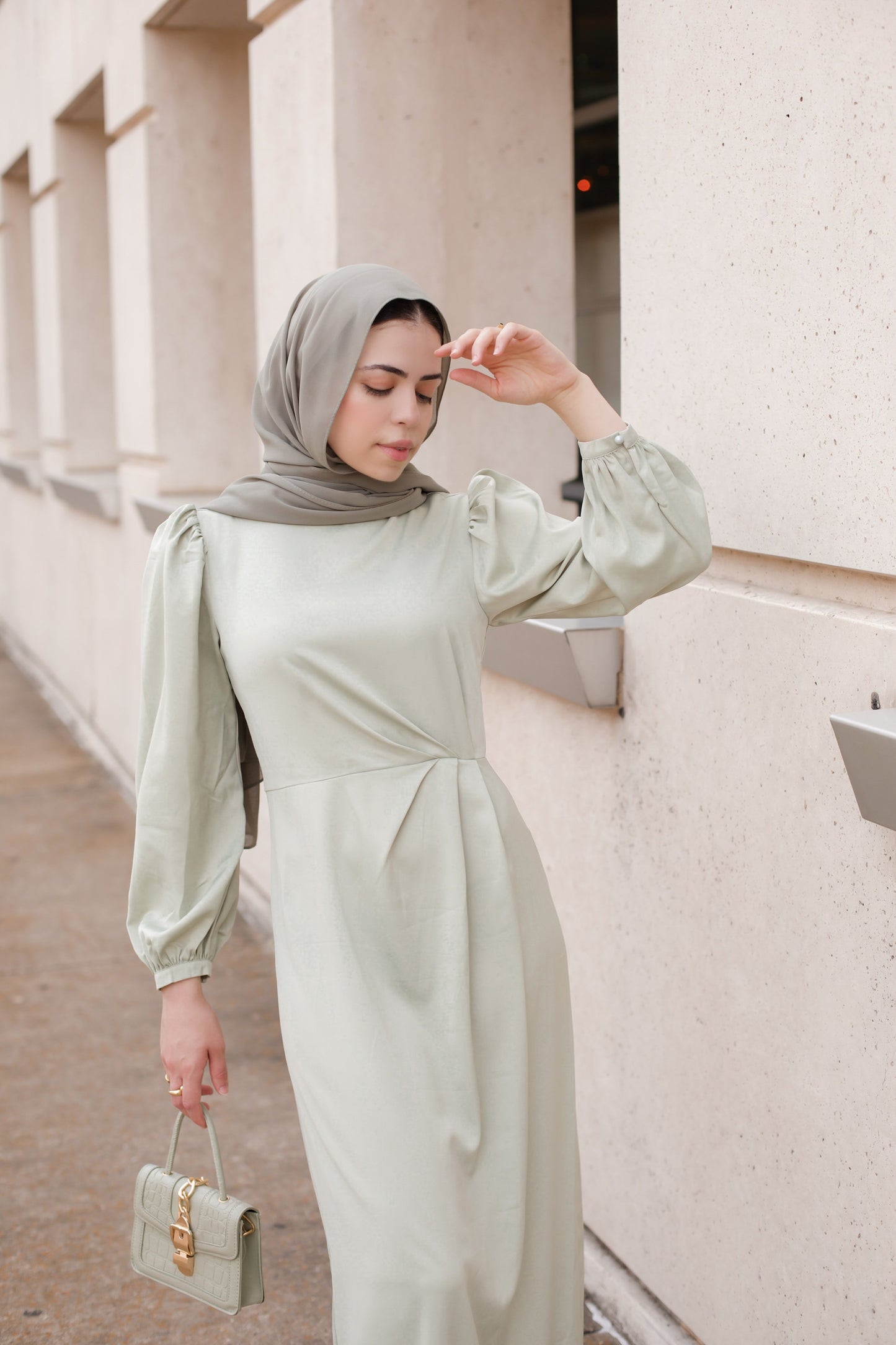 Natalia Luxe Maxi Gown - Mint