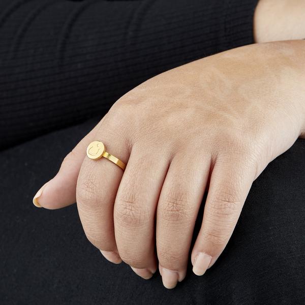 Arabic Letter Ring - Gold - Accessories - Nominal - Third Culture Boutique