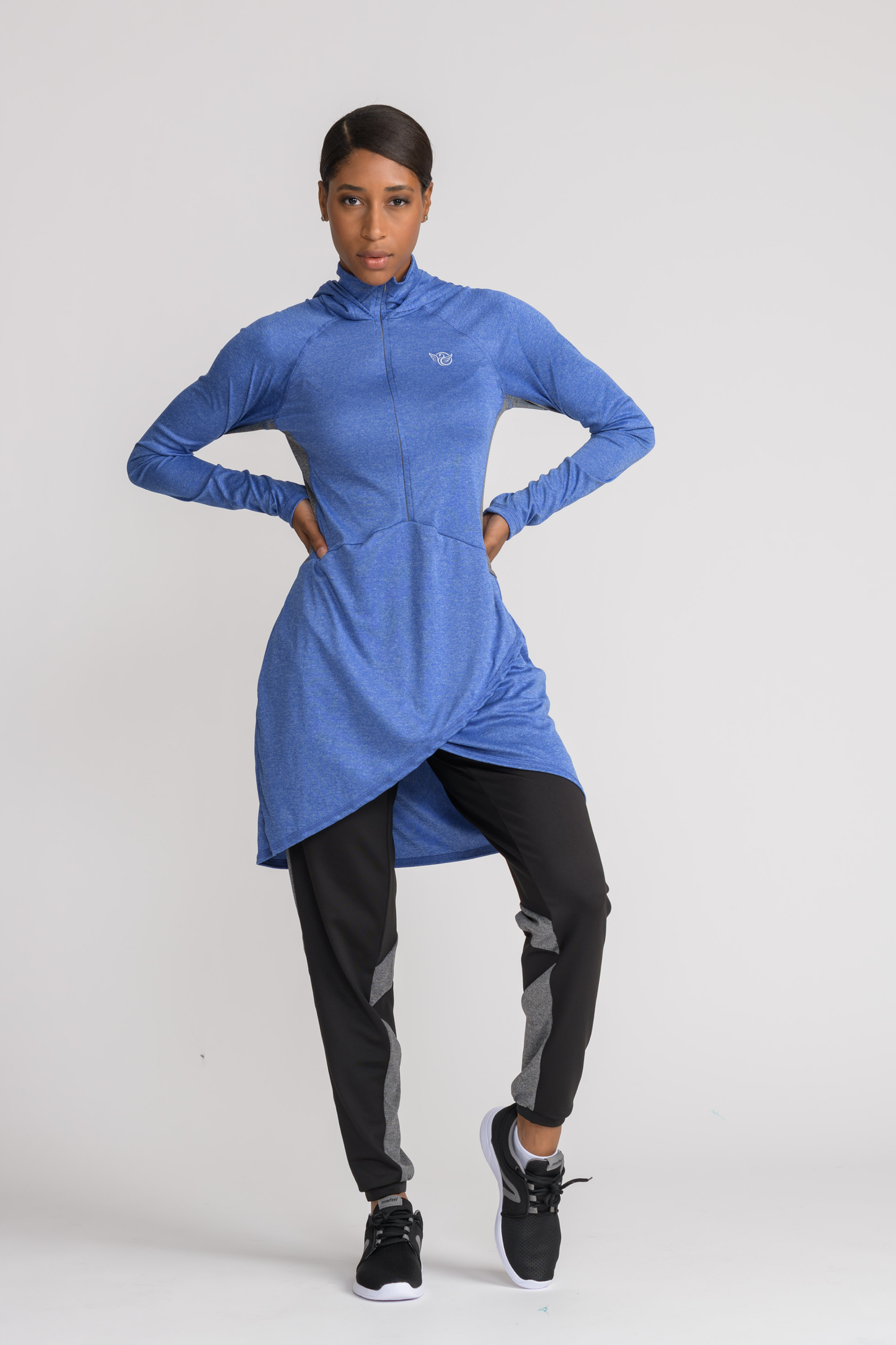 Performance Tech Top - Blue - sportswear tops - Dignitii Activewear - Third Culture Boutique