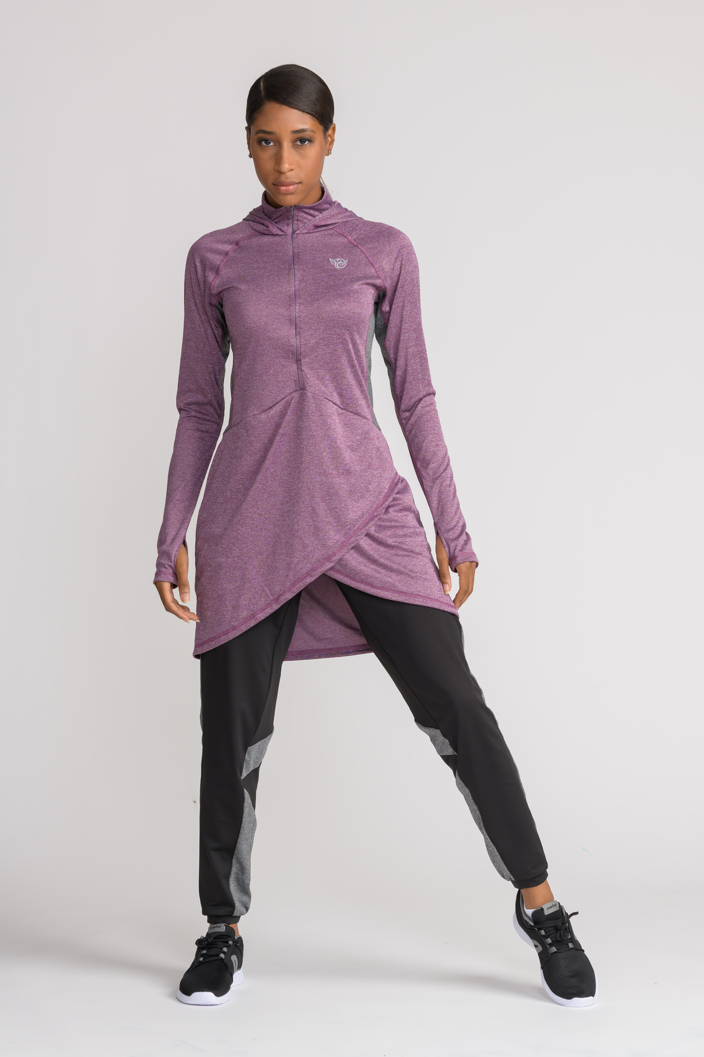 Performance Tech Top - Plum - sportswear tops - Dignitii Activewear - Third Culture Boutique