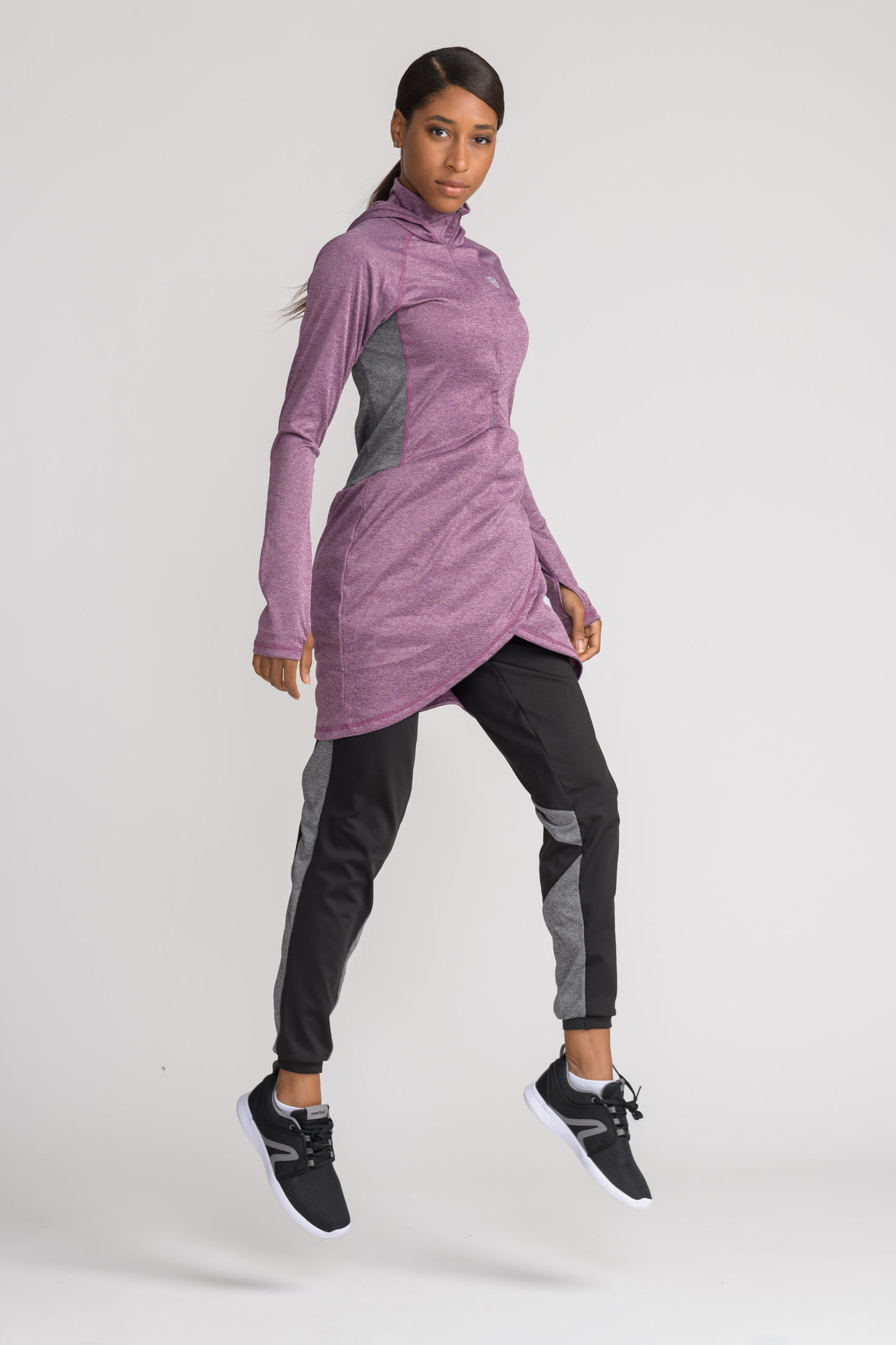 Performance Tech Top - Plum - sportswear tops - Dignitii Activewear - Third Culture Boutique