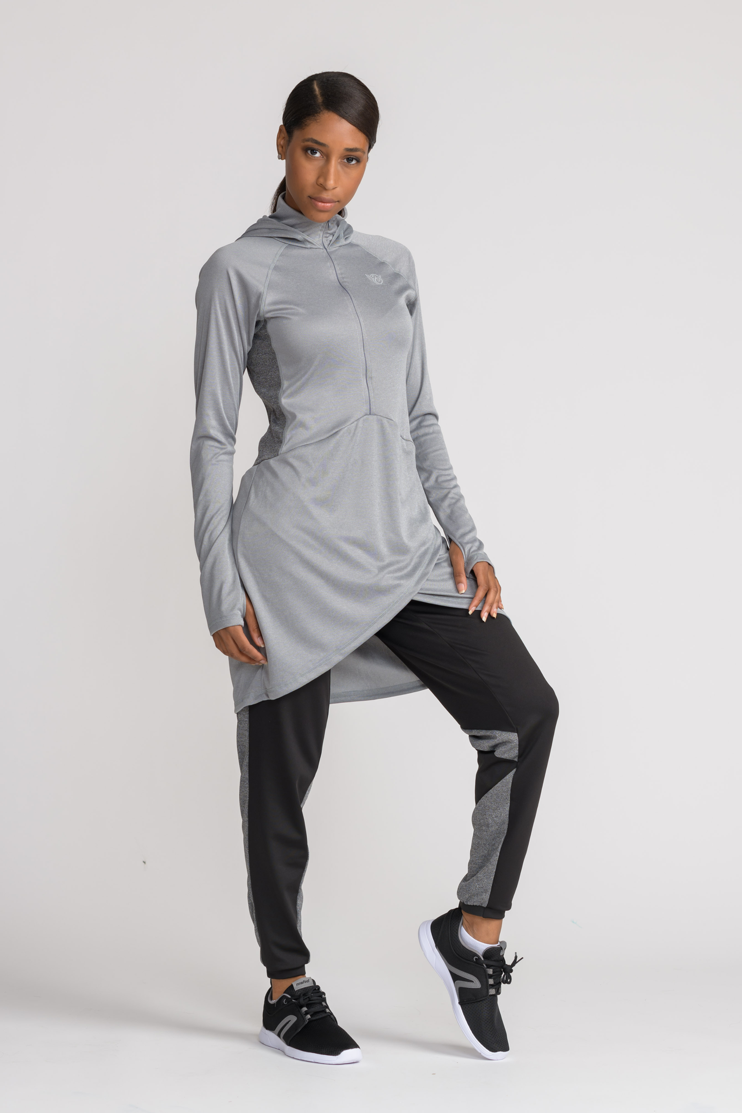 Performance Tech Top - Grey - sportswear tops - Dignitii Activewear - Third Culture Boutique