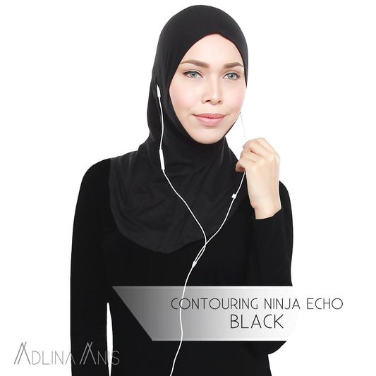 Contouring Ninja Echo - Black - Hijabs - Adlina Anis - Third Culture Boutique