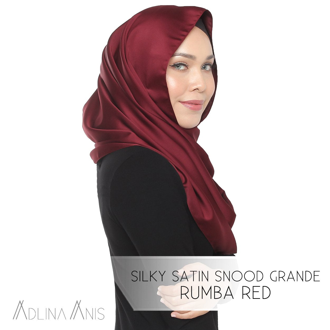 Silky Satin Snood Grande - Rumba Red - Snoods Grande - Adlina Anis - Third Culture Boutique