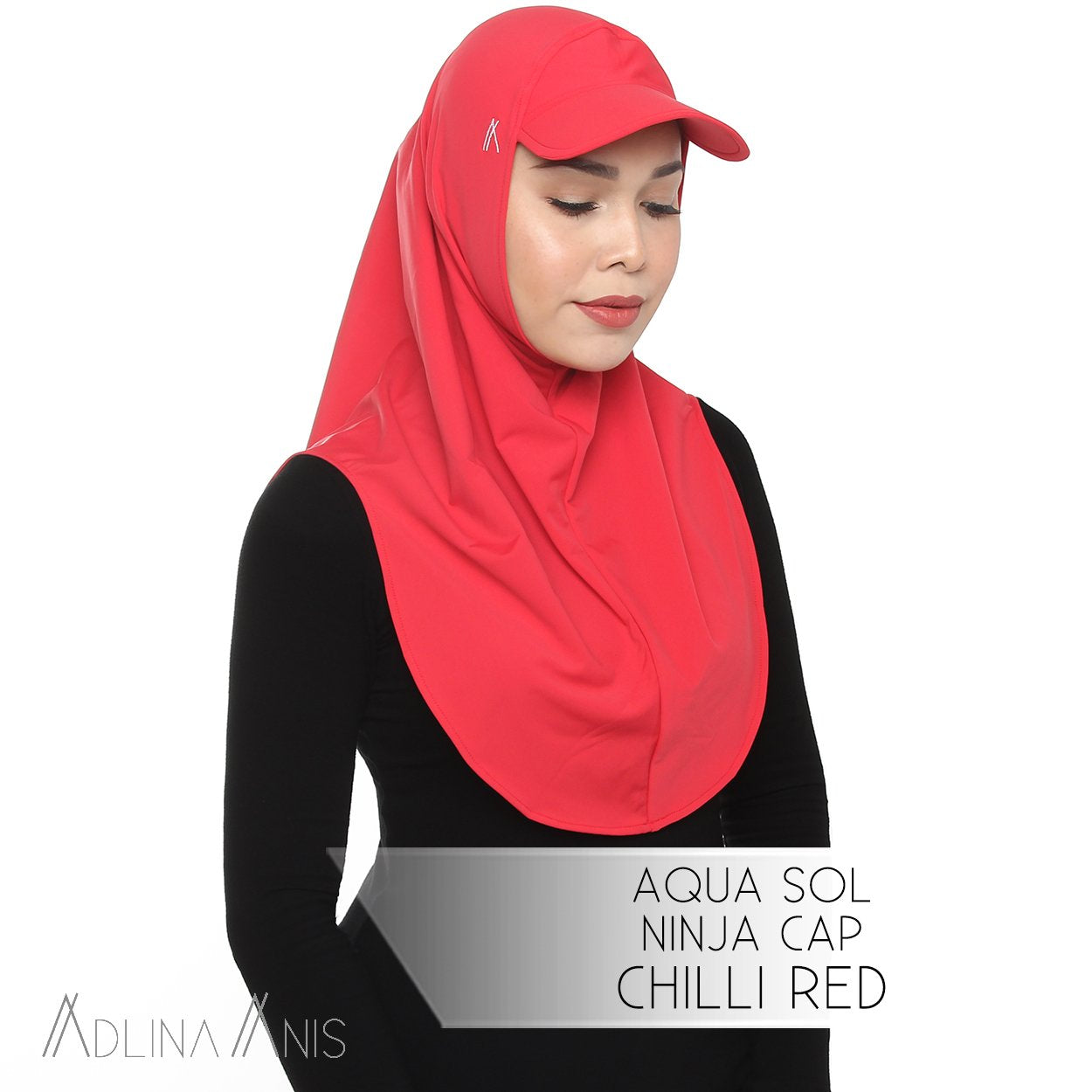 Aqua Sol Ninja Cap - Chili Red - sports - Adlina Anis - Third Culture Boutique