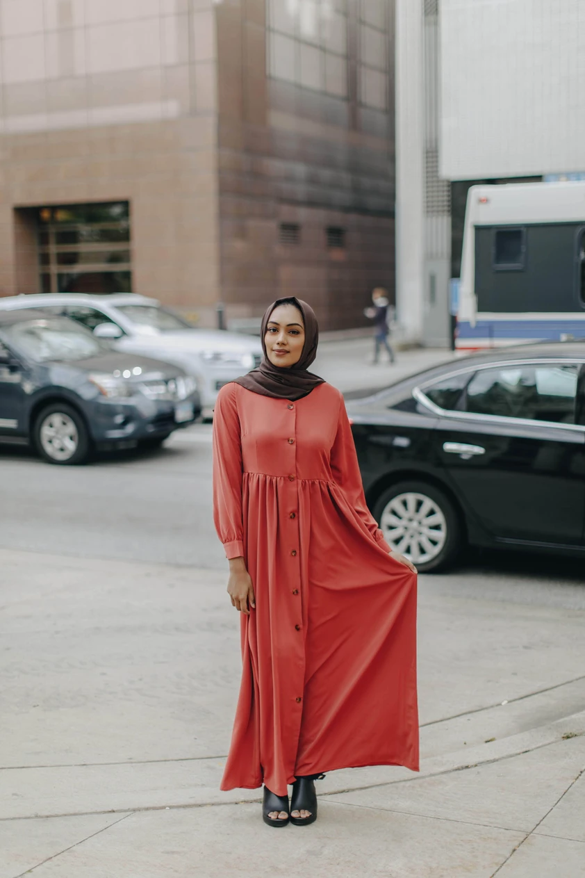 Penelope Button Down Maxi Dress- Burnt Ember - Dresses - Niswa Fashion - Third Culture Boutique