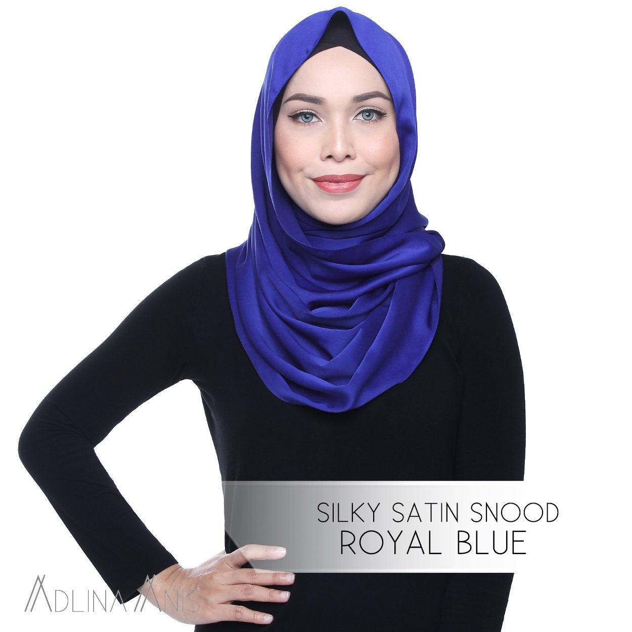 Silky Satin Snood - Royal Blue - Snoods - Adlina Anis - Third Culture Boutique