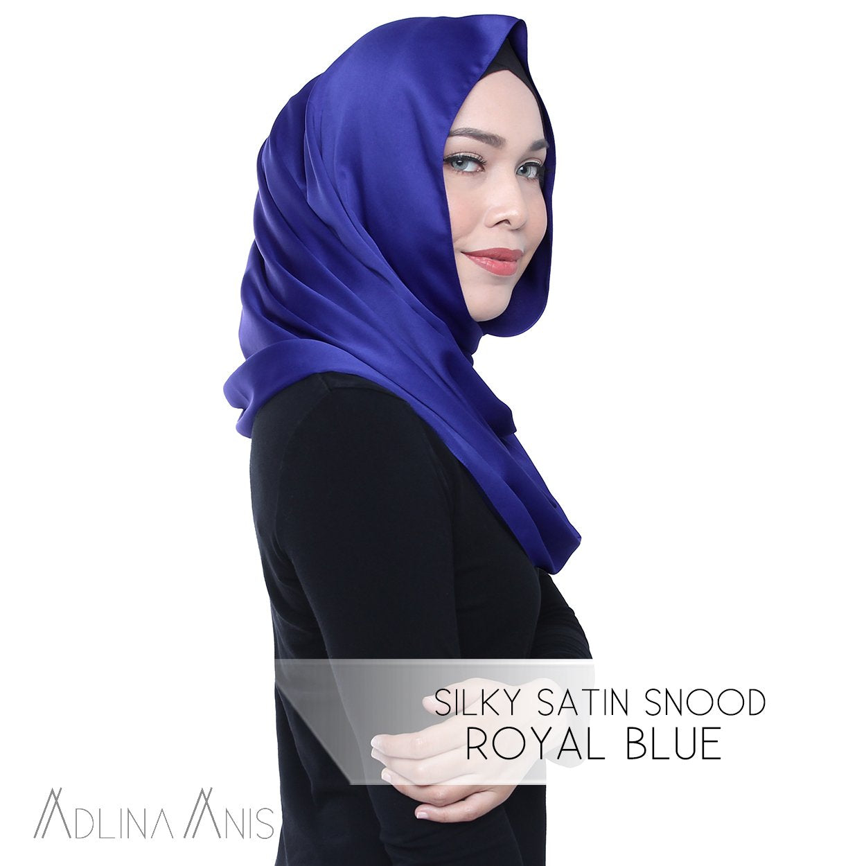 Silky Satin Snood - Royal Blue - Snoods - Adlina Anis - Third Culture Boutique