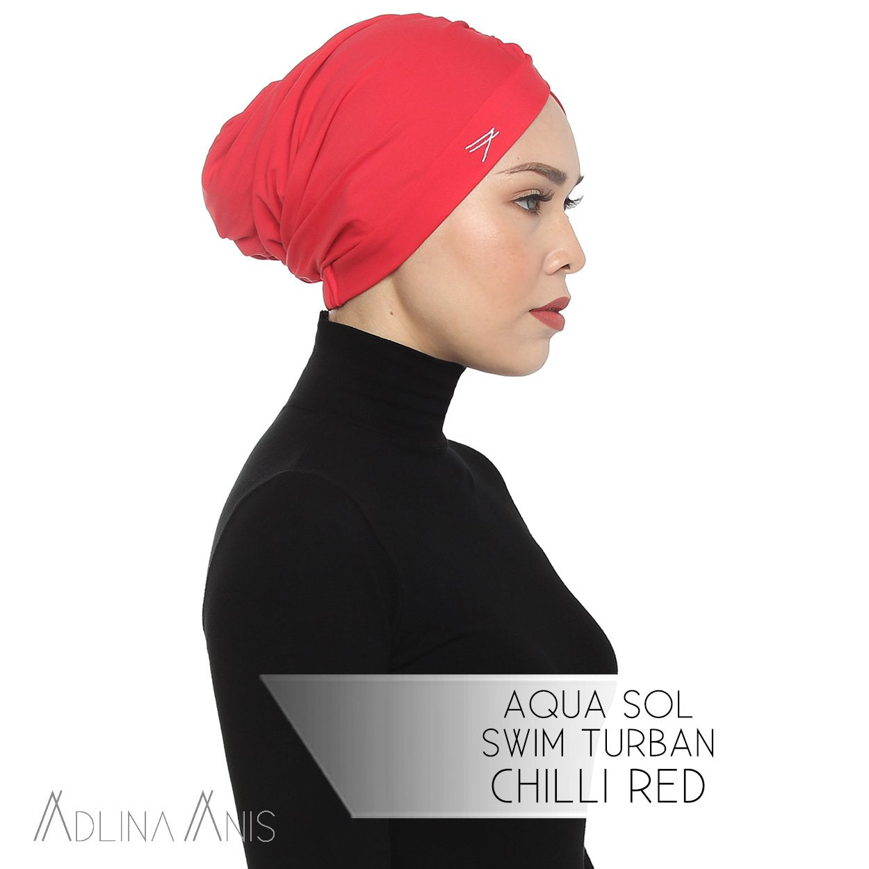 Aqua Sol Swim Turban - Chili Red - Swimming caps - Adlina Anis - Third Culture Boutique