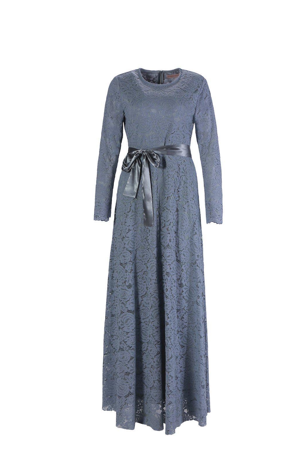 PRE-ORDER: Venetian Maxi Gown - Ocean Gray - Dresses - Niswa Fashion - Third Culture Boutique