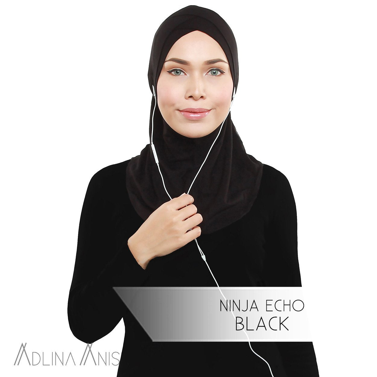 Ninja Echo - Black - Hijabs - Adlina Anis - Third Culture Boutique