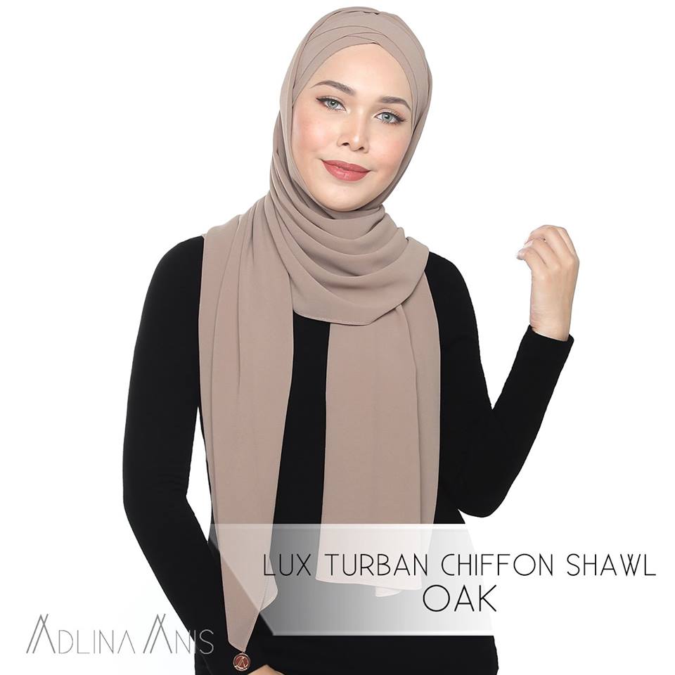 Lux Turban Chiffon Shawl - Oak - Lux Turban - Adlina Anis - Third Culture Boutique