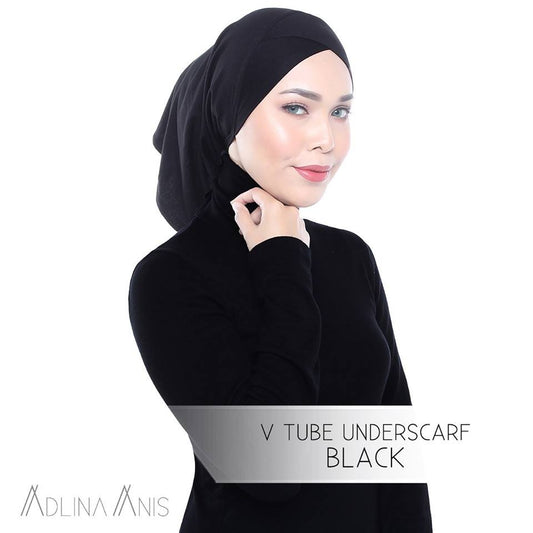 V Tube Underscarf - Black - underscarves - Adlina Anis - Third Culture Boutique