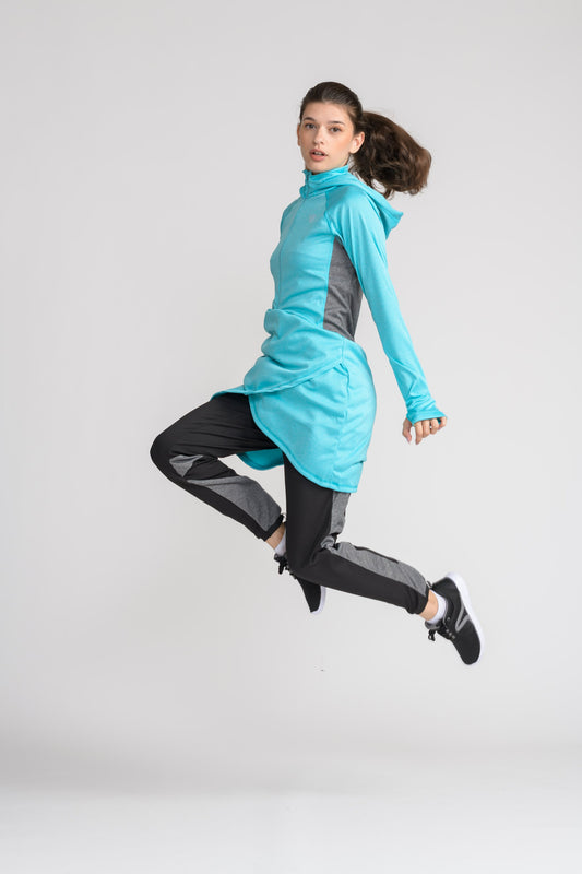 Performance Tech Top - Teal - sportswear tops - Dignitii Activewear - Third Culture Boutique