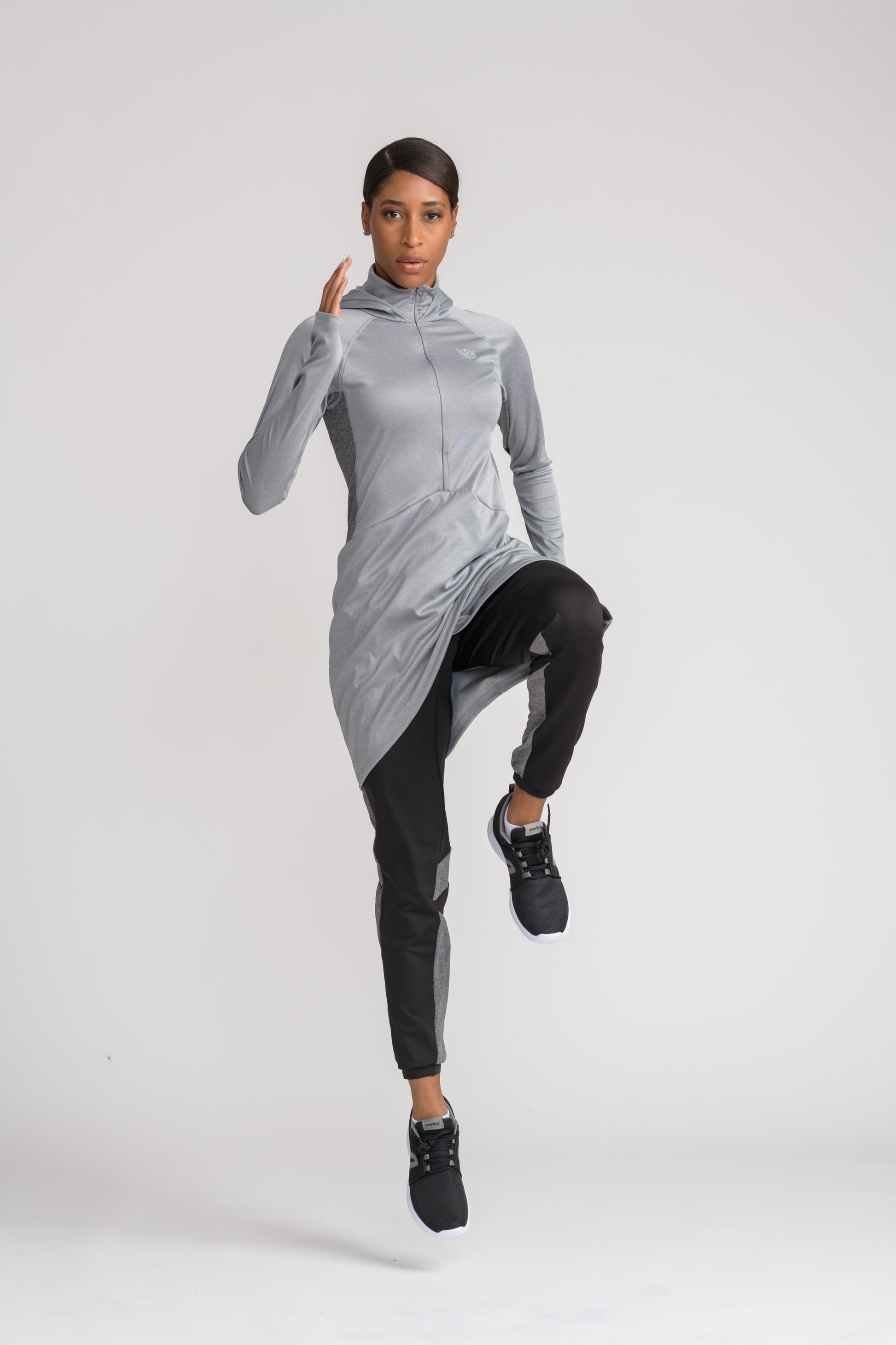 Performance Tech Top - Grey - sportswear tops - Dignitii Activewear - Third Culture Boutique