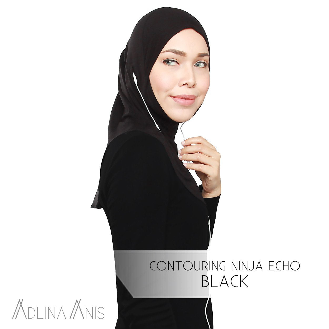 Contouring Ninja Echo - Black - Hijabs - Adlina Anis - Third Culture Boutique