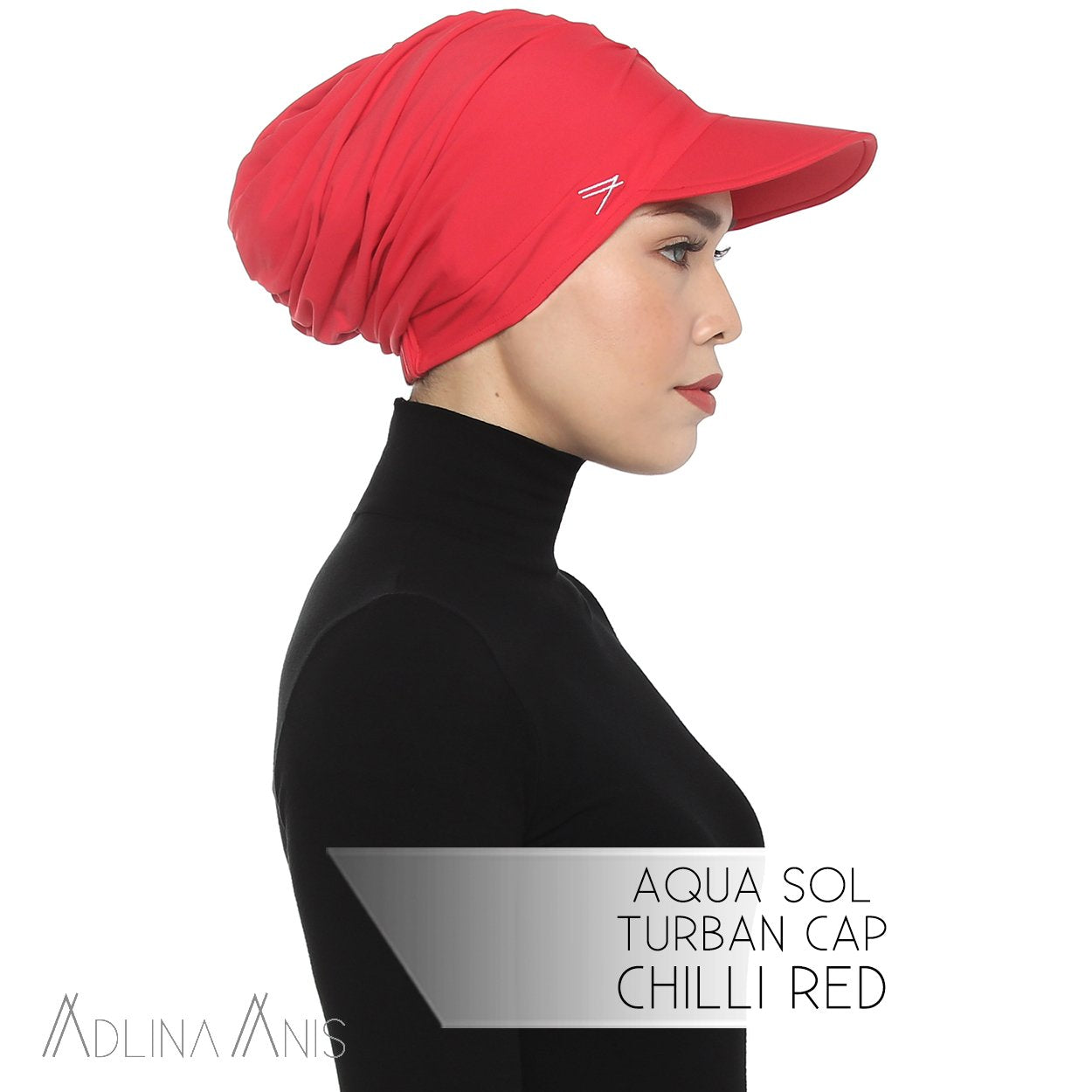Aqua Sol Turban Cap - Chili Red - sports - Adlina Anis - Third Culture Boutique