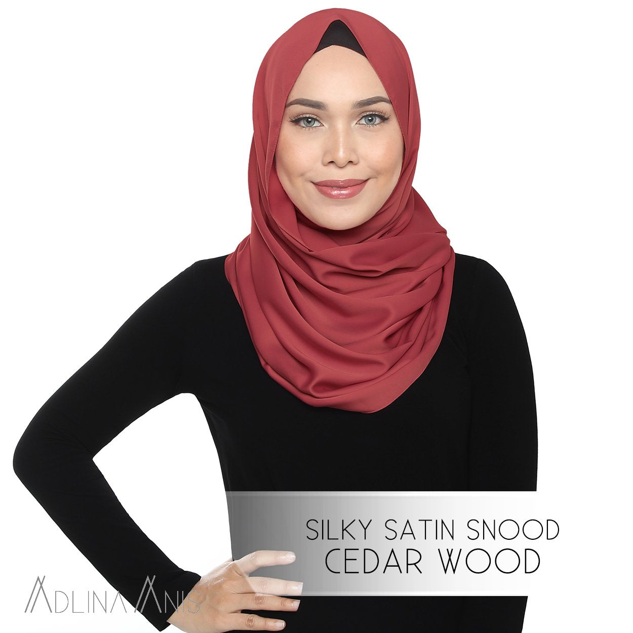 Silky Satin Snood - Cedarwood - Snoods - Adlina Anis - Third Culture Boutique