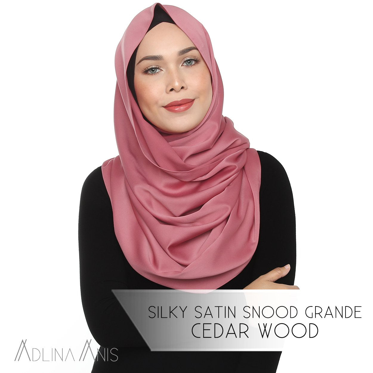 Silky Satin Snood Grande - Cedarwood - Snoods Grande - Adlina Anis - Third Culture Boutique