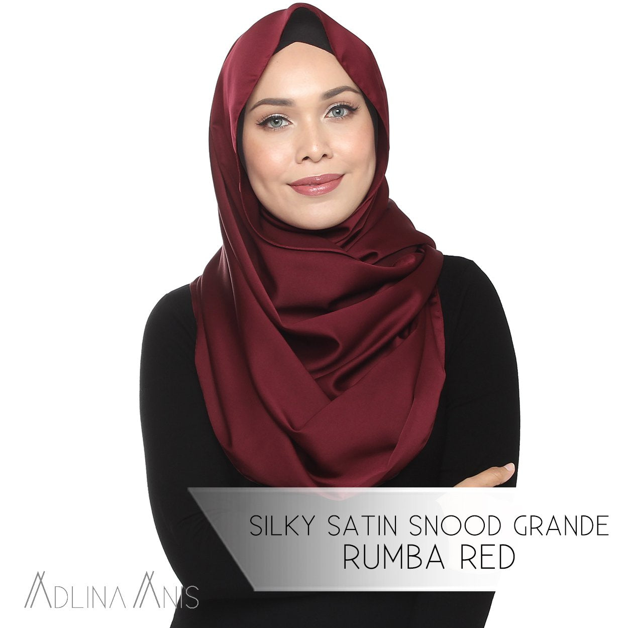 Silky Satin Snood Grande - Rumba Red - Snoods Grande - Adlina Anis - Third Culture Boutique