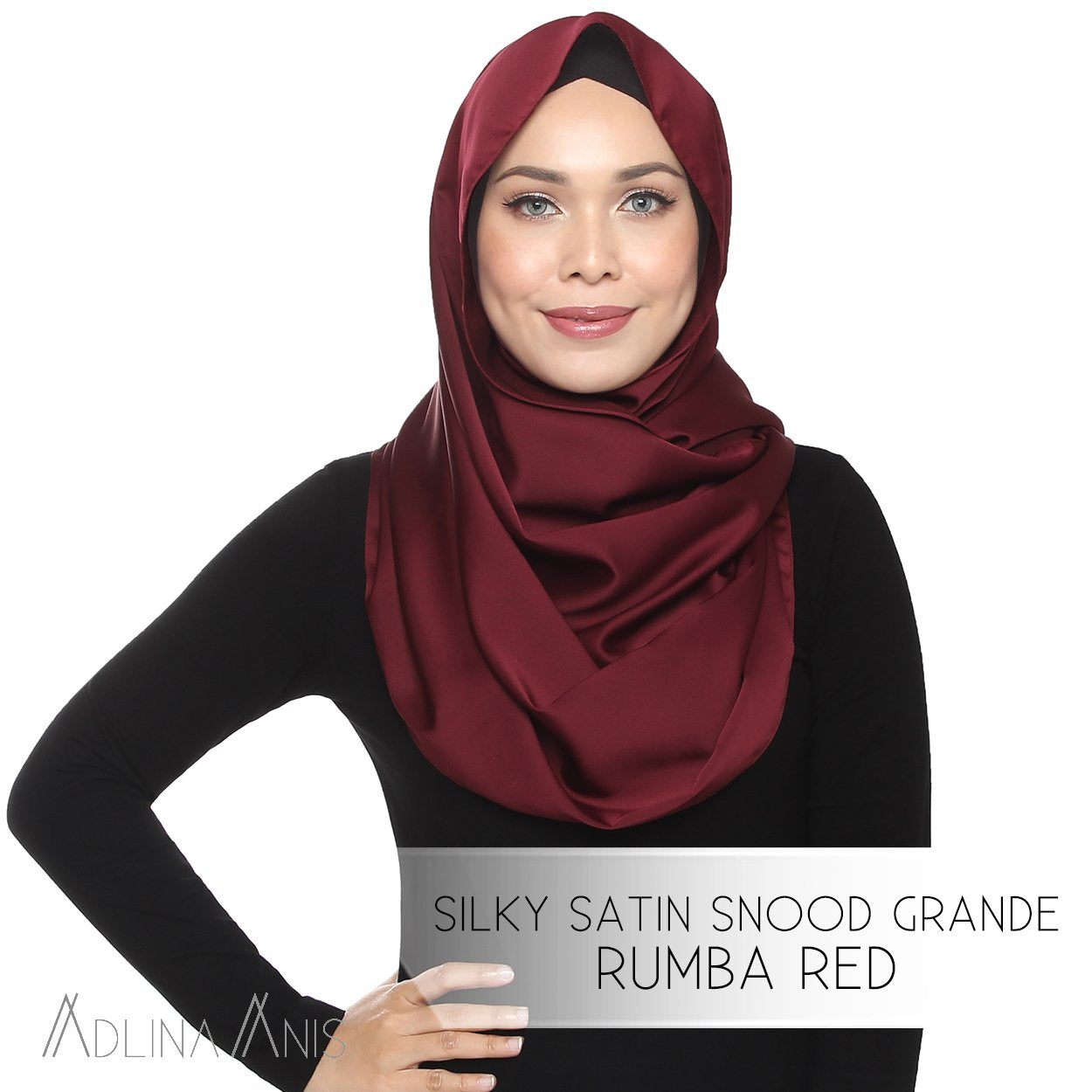 Silky Satin Snood Grande - Rumba Red - Snoods Grande - Adlina Anis - Third Culture Boutique