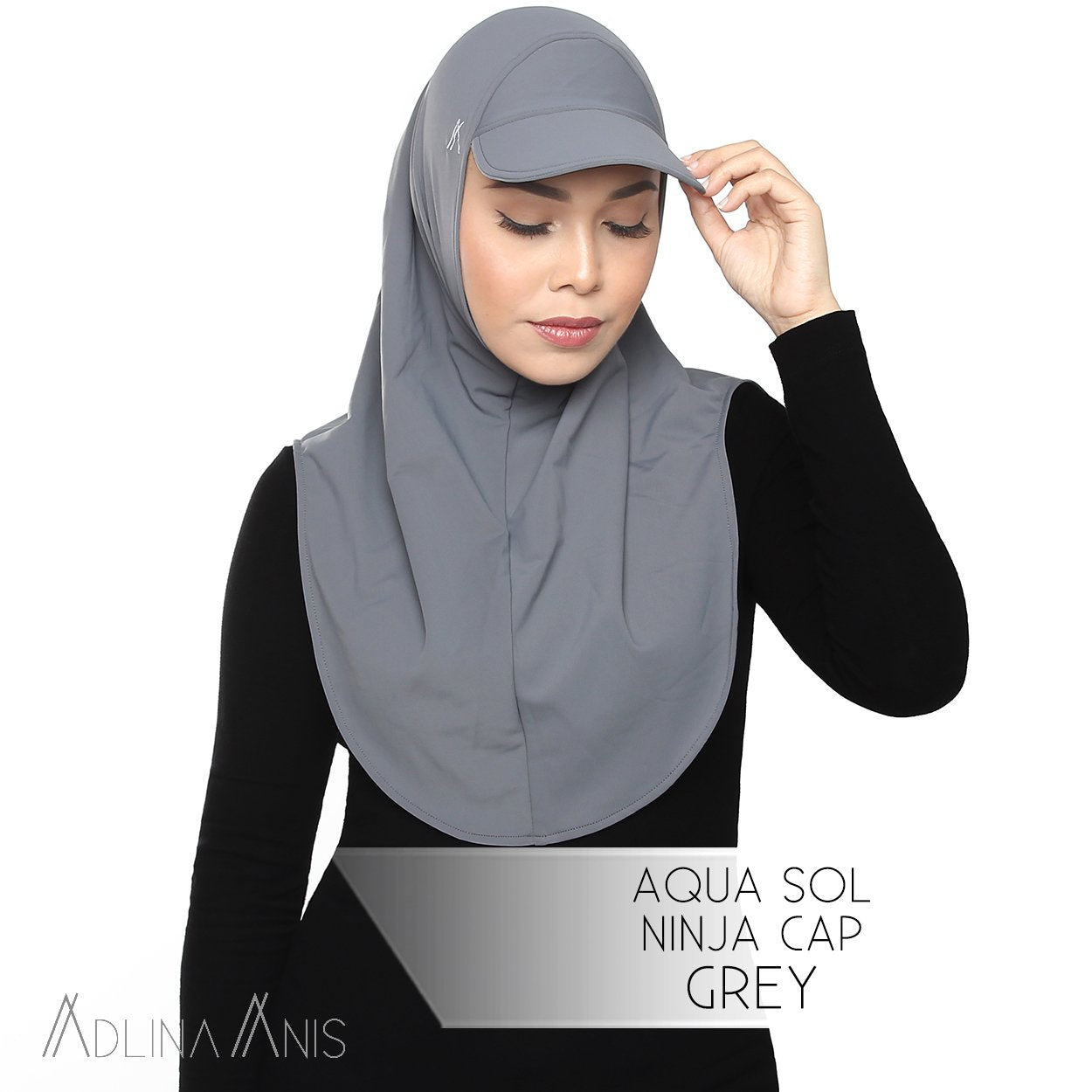 Aqua Sol Ninja Cap - Grey - sports - Adlina Anis - Third Culture Boutique