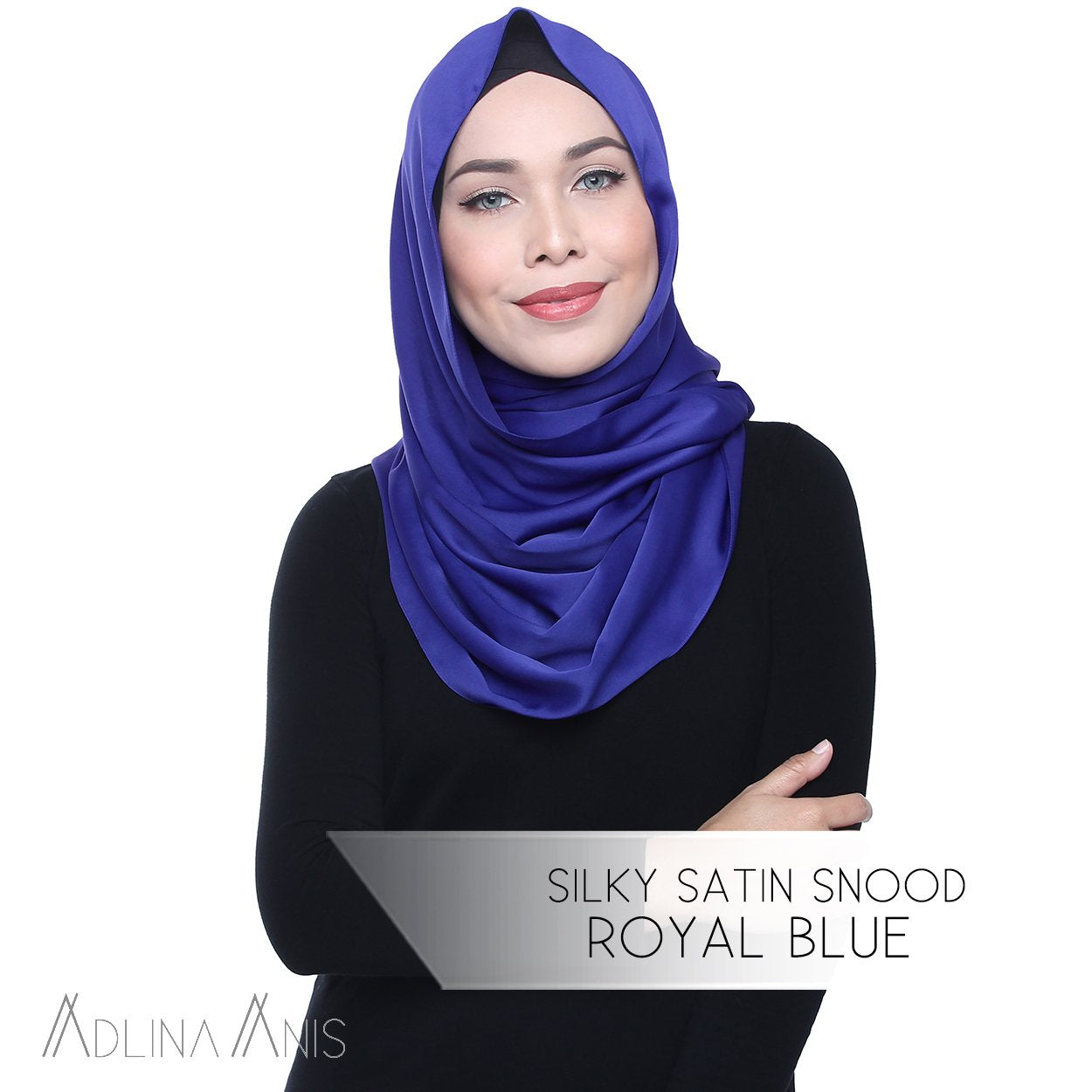 Silky Satin Snood - Royal Blue - Snoods - Adlina Anis - Third Culture Boutique