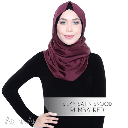 Silky Satin Snood - Rumba Red - Snoods - Adlina Anis - Third Culture Boutique