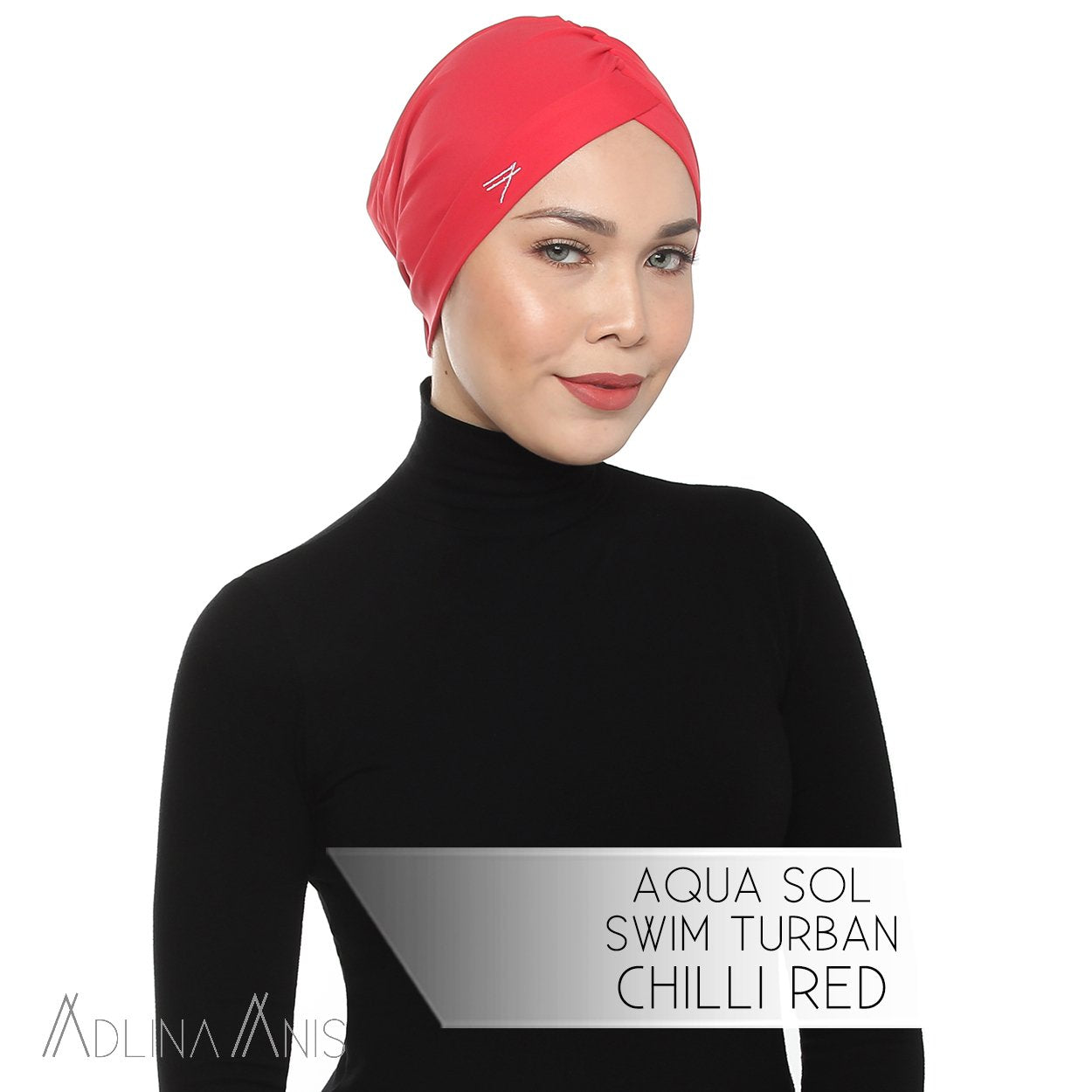 Aqua Sol Swim Turban - Chili Red - Swimming caps - Adlina Anis - Third Culture Boutique