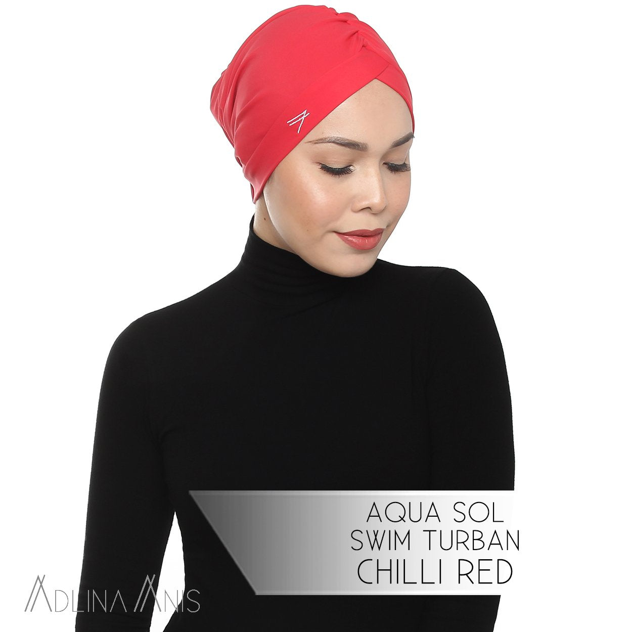 Aqua Sol Swim Turban - Chili Red - Swimming caps - Adlina Anis - Third Culture Boutique